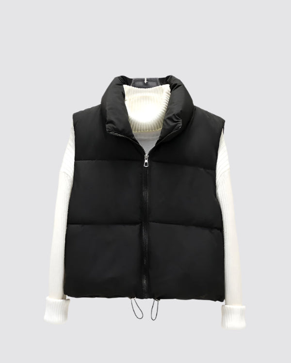 Short Down Quilted Gilet