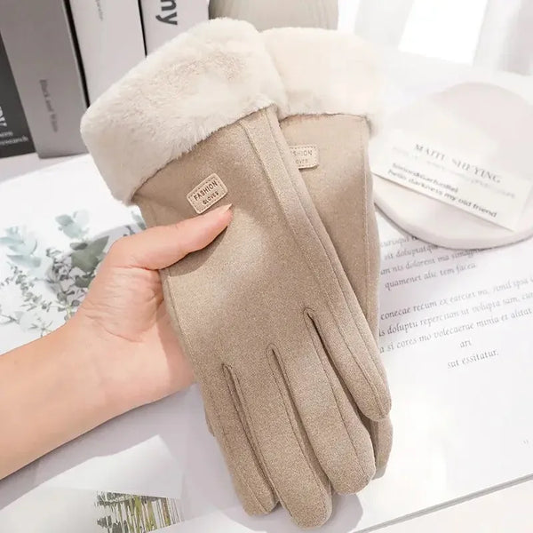 Plush Suede Gloves