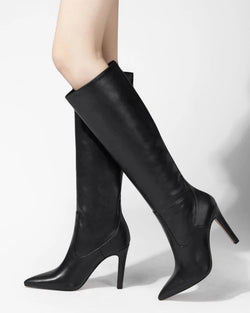 Pointed Knee High Boots