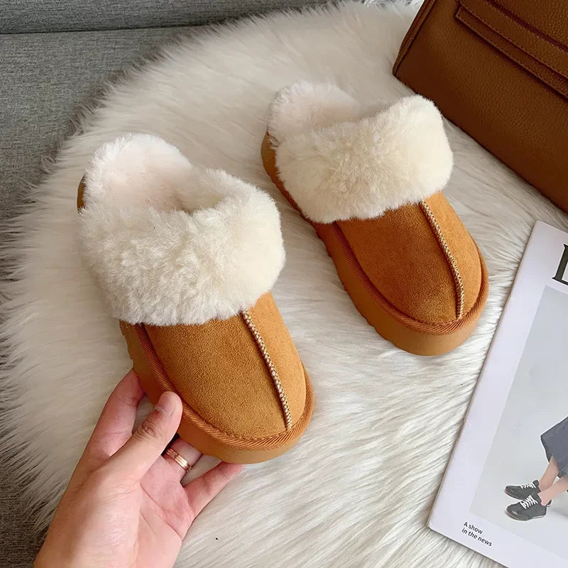 Fur Plush Luxury Slides