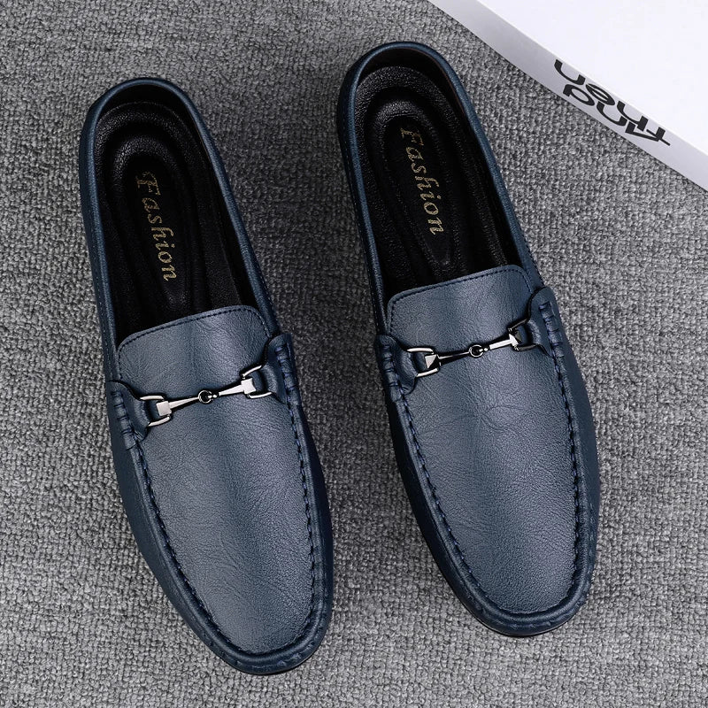 Mens Casual Leather Loafers