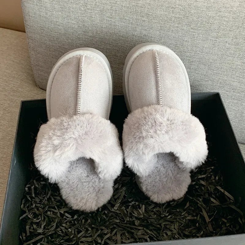 Fur Plush Luxury Slides