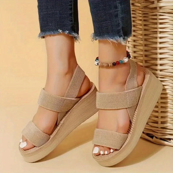 Casual Open Toe Wedge Sandals