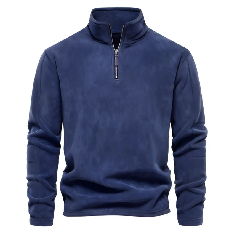 Fleece Mid Zip Pullover Jacket