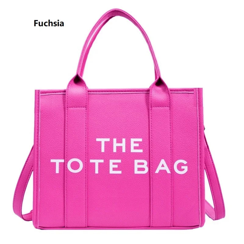 "The Tote Bag" Leather look Satchel Purse