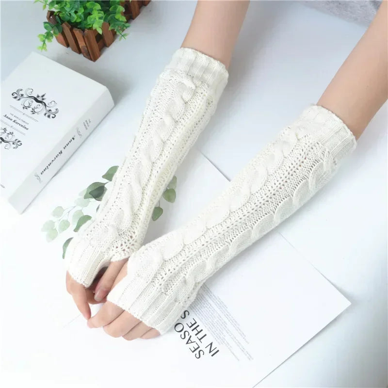 Knitted Fingerless Mittens