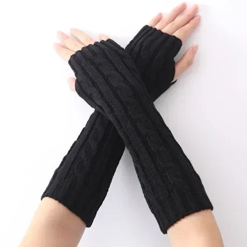 Knitted Fingerless Mittens