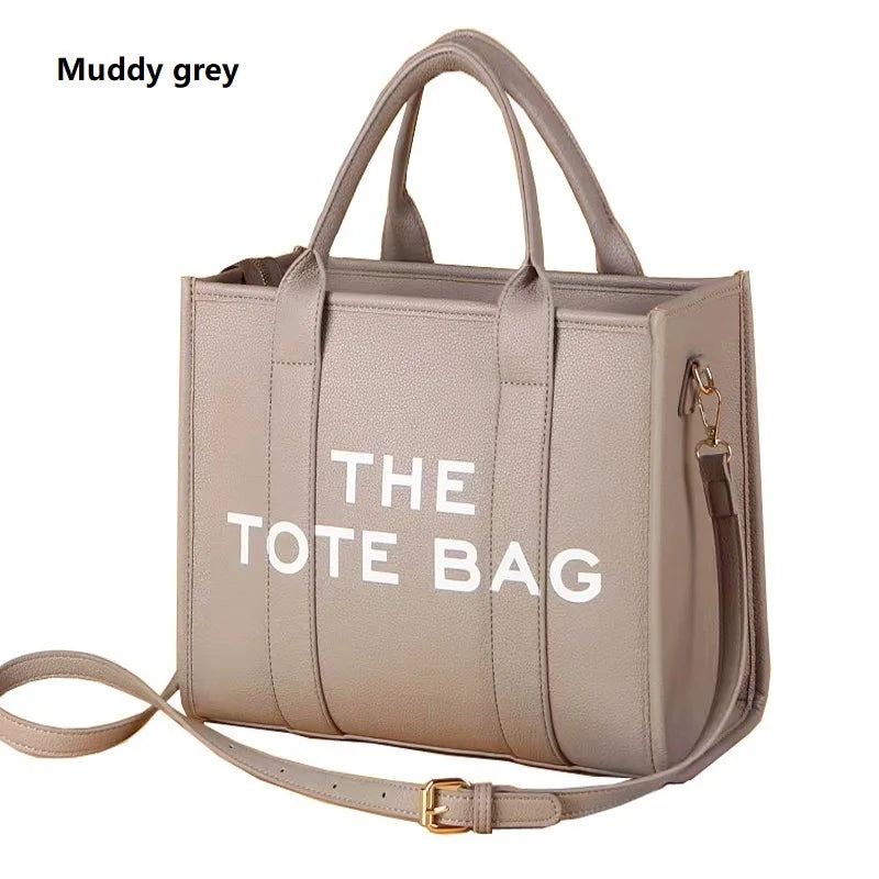 "The Tote Bag" Leather look Satchel Purse