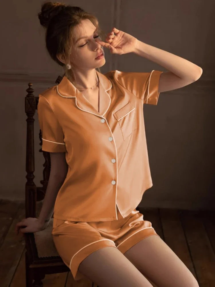 Satin Cosy Pyjama Sets