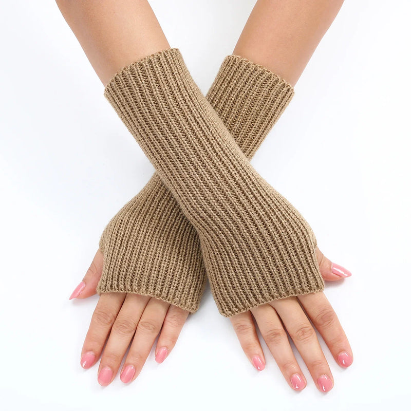 Knitted Fingerless Mittens