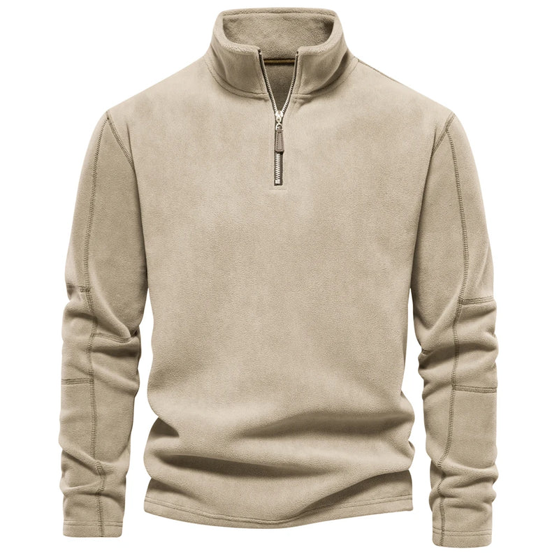 Fleece Mid Zip Pullover Jacket