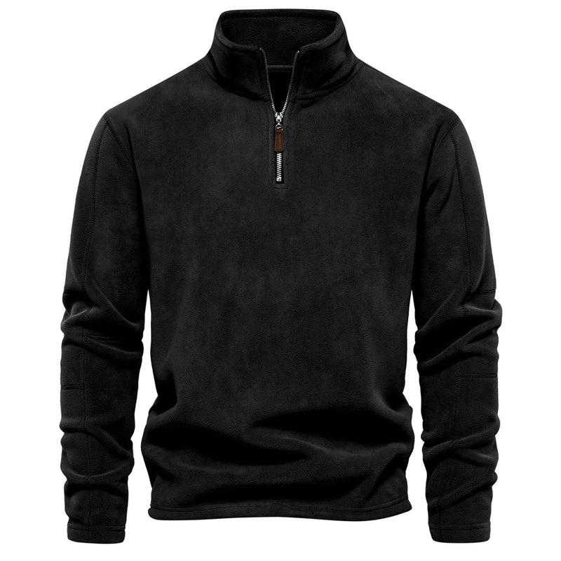 Fleece Mid Zip Pullover Jacket