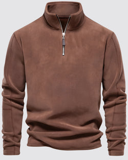 Fleece Mid Zip Pullover Jacket