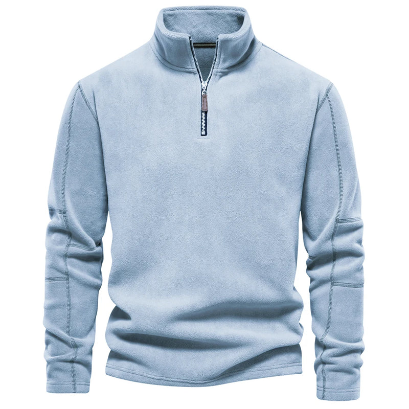 Fleece Mid Zip Pullover Jacket