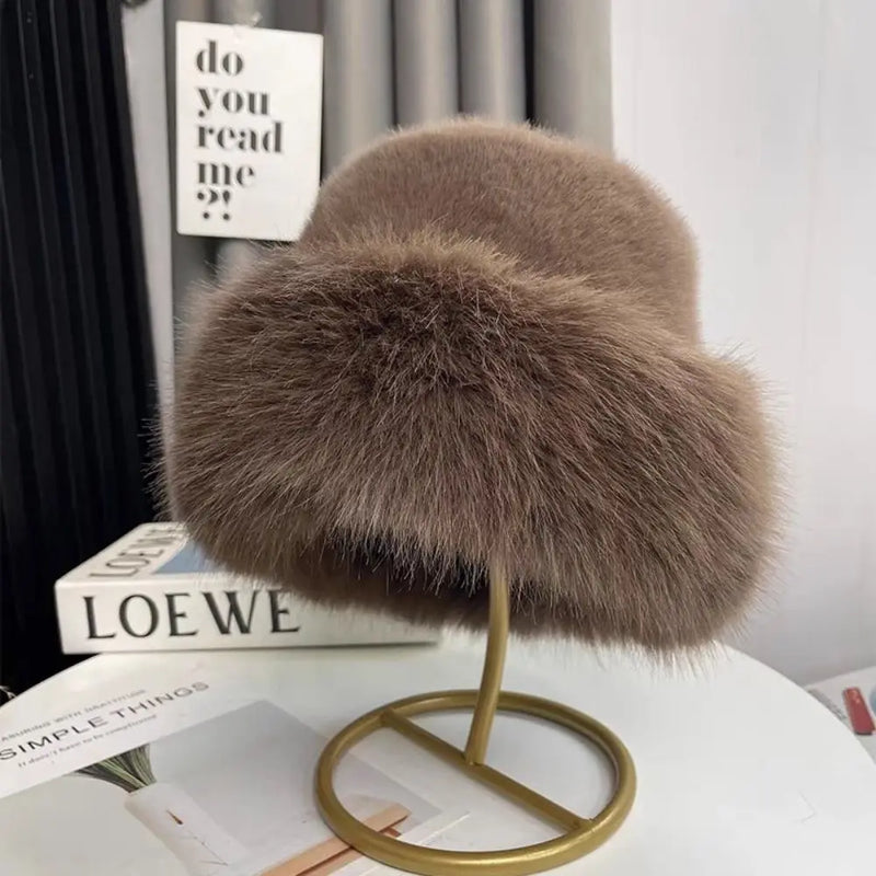 Faux Fur Bucket Hat