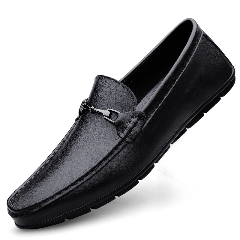 Mens Casual Leather Loafers