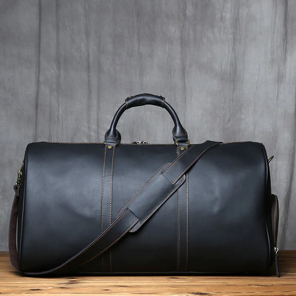 Leather Shoulder Roll Bag