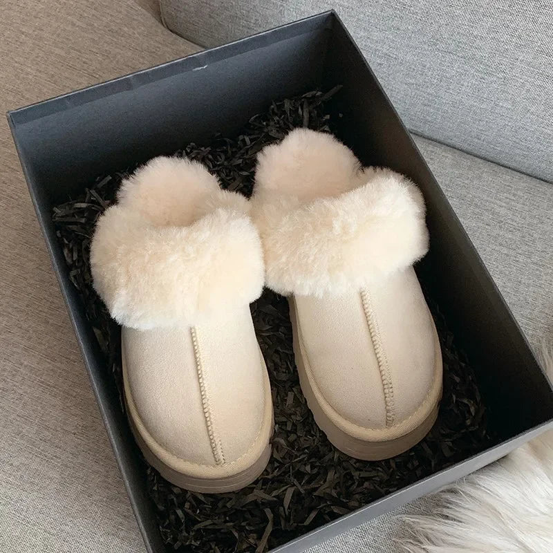 Fur Plush Luxury Slides