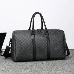 Monogram Leather look Carry Bag